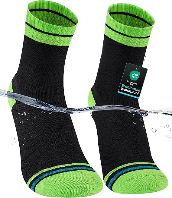 Waterproof Hiking Socks for Men, Breathable Crew Length