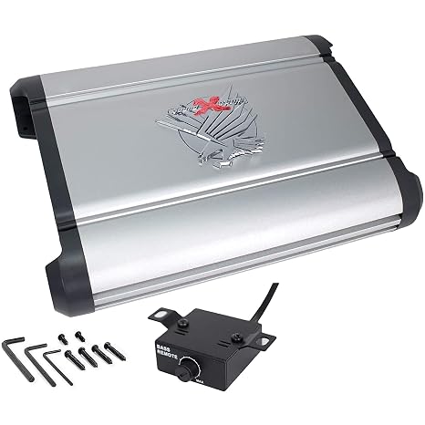 Audio System ST5000.1 Monoblock Car Amplifier - 5000 Watt Amps, 1/2/4 Ohm Stable, Class A/B, Mosfet Power, Remote Subwoofer Control, Subwoofer Amplifier