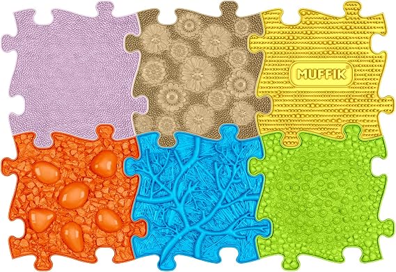MUFFIK Baby Orthopedic Mat Set, Soft Sensory Mats for Tummy Time