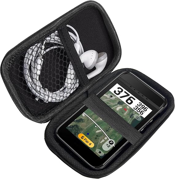 Compatible with Garmin Approach G82 Case, Lamshaw Durable EVA Carrying Case, Shockproof & Lightweight Protective Cover Compatible with Garmin Approach G82 (Black)