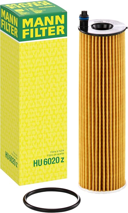 Original MANN-FILTER Oil filter HU 6020 z – Oil filter set with gasket / gasket set– For Passenger Cars