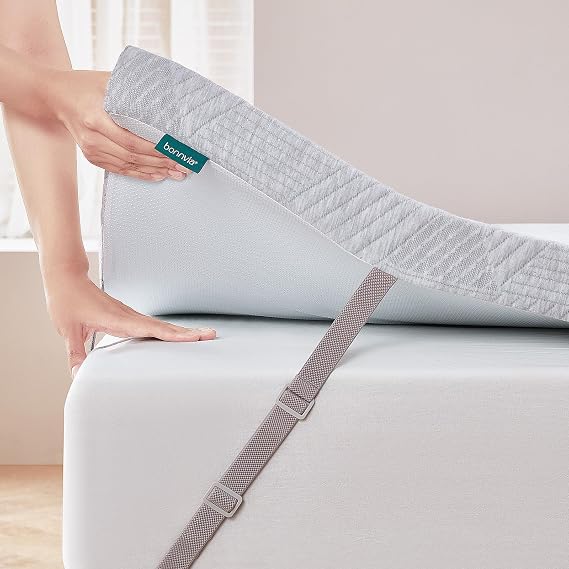 Mattress Topper Small Double Bed 7cm Thick with Bamboo Fibre Cover