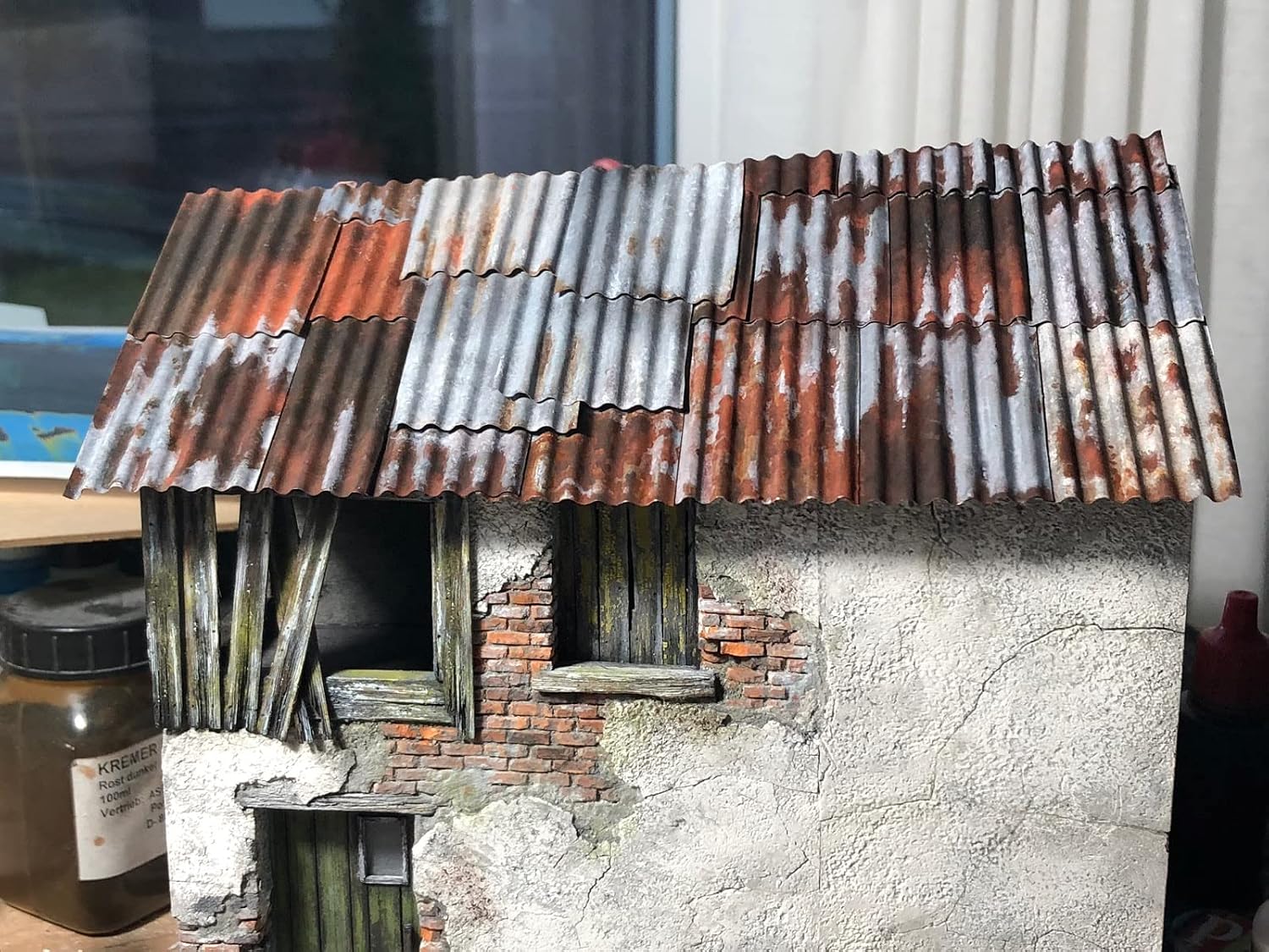 135 Oluklu Aluminyum Çatı Levhası 7,3X3,4 cm 4 Adet