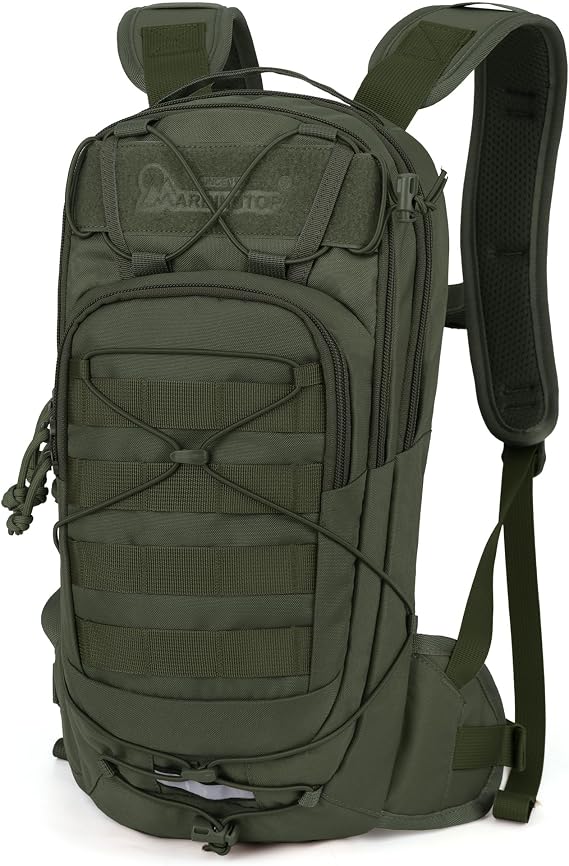 Mardingtop 10L Bicycle Backpack Lightweight Sports Backpack with Hydration Bubble Compartment & MOLLE - Breathable for Cycling, Running, Hiking, Everyday Use
