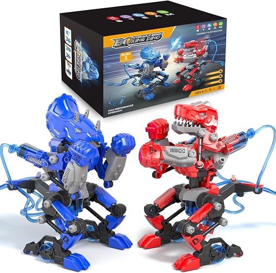 STEM Toys age 8+, Science Experiments Kits for Kids Hydraulic Boxing Robots