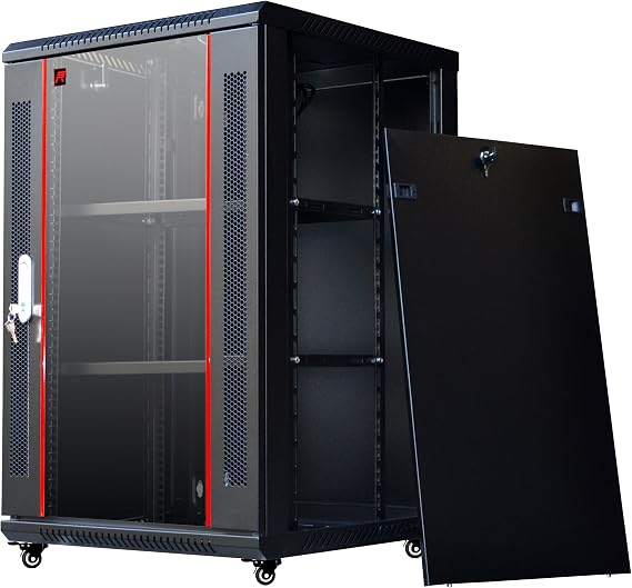 18U450mm Wall Mount Network IT Server Cabinet Enclosure Rack HQ Fully Equiped!! Free! 2 Shelves, Cooling Fan, 8-Way PDU, Wheels & Hardware!