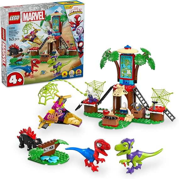 LEGO Marvel Spidey ve Arkadaşları Spidey ve Gobby'nin Raptor Savaşı 11200