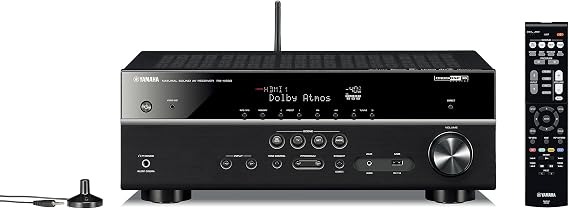 Yamaha RX-V583B 7.1ch/Dolby Atmos & DTS:X/Bluetooth/Wi-Fi/Network Audio/High Resolution Audio Sources, Black