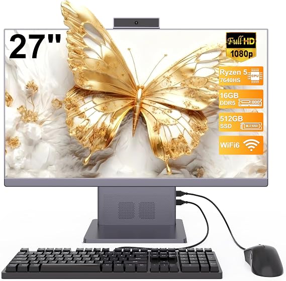 27" All-in-One PC Suitable for Daily Work Entertainment and E-Sports Games