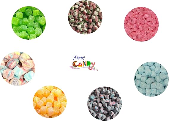 Kola Cubes Pineapple Apple Tutti Fruiti Raspberry Pick N Mix Retro Sweets (Mix Up Cubes - 7 Flavours, 200 Grams)