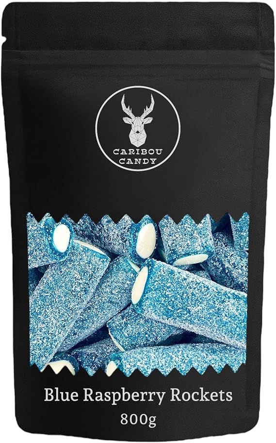 Blue Raspberry Rockets Pick n Mix Favourite Sweets – 800g Sweet Bag – Fizzy, Sour & Creamy Candy Gift for Birthdays & Parties