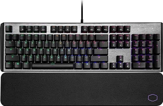 Cooler Master CK550 V2 Gaming Mechanical Keyboard Brown Switch with RGB Backlighting, On-The-Fly Controls, and Hybrid Key Rollover, CK-550-GKTM1-US