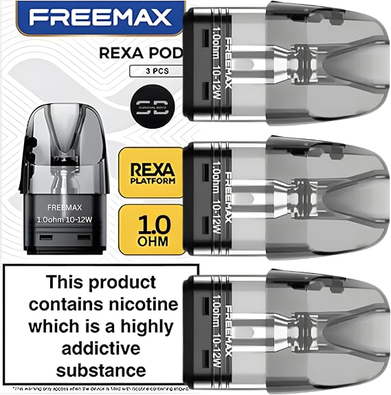 Freemax Rexa Replacement Pods [1.0] - 3 Pack - No Nicotine
