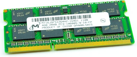Micron 4GB PC3-10600 DDR3-1333MHz Non-ECC Memory Module MT16JSF51264HZ-1G4D1