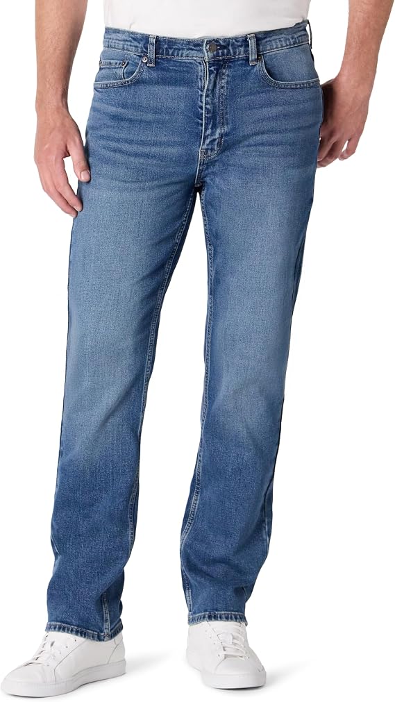 Amazon Essentials Men's Low-Stretch Straight-Fit Jeans