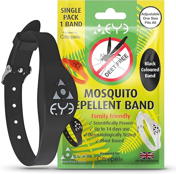 THEYE Mosquito Repellent Bracelet - Anti Mosquito Bracelet for Adults, Children, Kids - 100% Natural, Deet Free Mosquito Repellent Bands - Provides Up to 2 Weeks Protection - Adjustable Wristband
