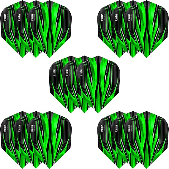 Harrows FIRE FLIGHTS| Set of x5 Premium Extra Strong Dart Flight Bag (15 Flights)
