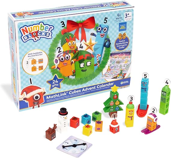 Learning Resources Numberblocks MathLink Cubes Advent Calendar, Ages 3+