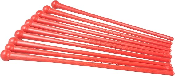 Percussion Plus PP384 Plastic One Piece Beaters - Pack of 10 Beaters