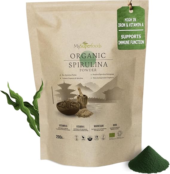 MySuperfoods Organic Spirulina Powder 200g, The Original Green Food