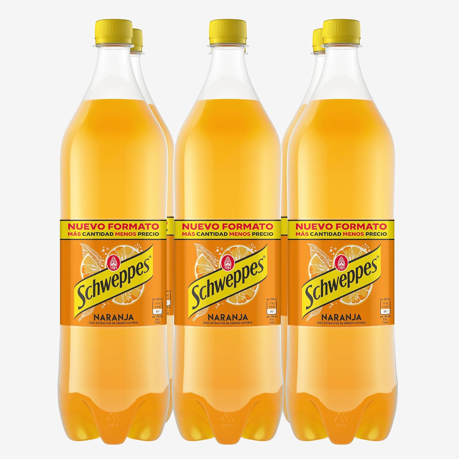 Schweppes Orange, Soft Drink Refreshing – PET Bottle, Pack 6 x 1.5 L