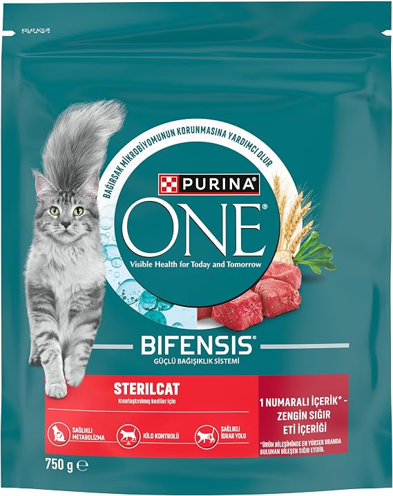 Purina ONE Sterilcat Sığır Etli Kısırlaştırılmış Kuru Kedi Maması 750g