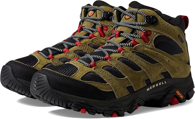 Merrell Men's Moab 3 Mid Waterproof Hiking Boots, Avocado, 9