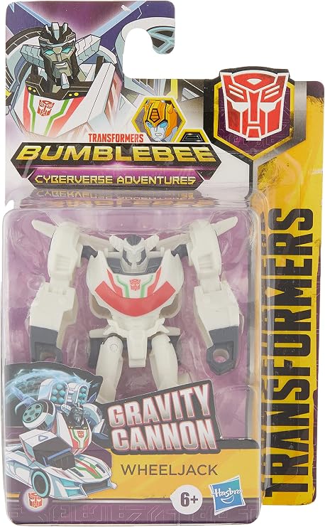 Hasbro Wheeljack Action Figure, Transformers Cyberverse Adventures, Gravity Cannon Action Attack, 3.75-inch