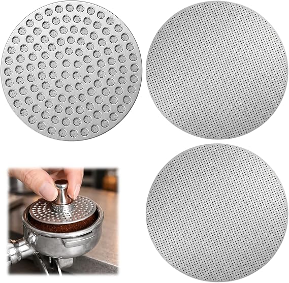 3 PCS Puck Screen, Espresso Coffee Puck Screen Set, 53mm Reusable Screens for Even Extraction, Compatible with 54mm Portafilter Baskets, Barista Coffee Accessories