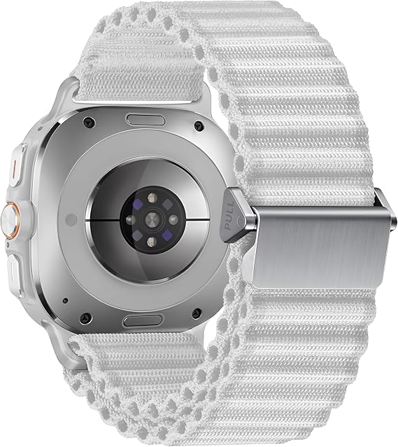 Teknoft Samsung Galaxy Watch Ultra 47mm ile Uyumlu Delikli Model Trail Loop Yumuşak ve Hafif Kumaş Kordon