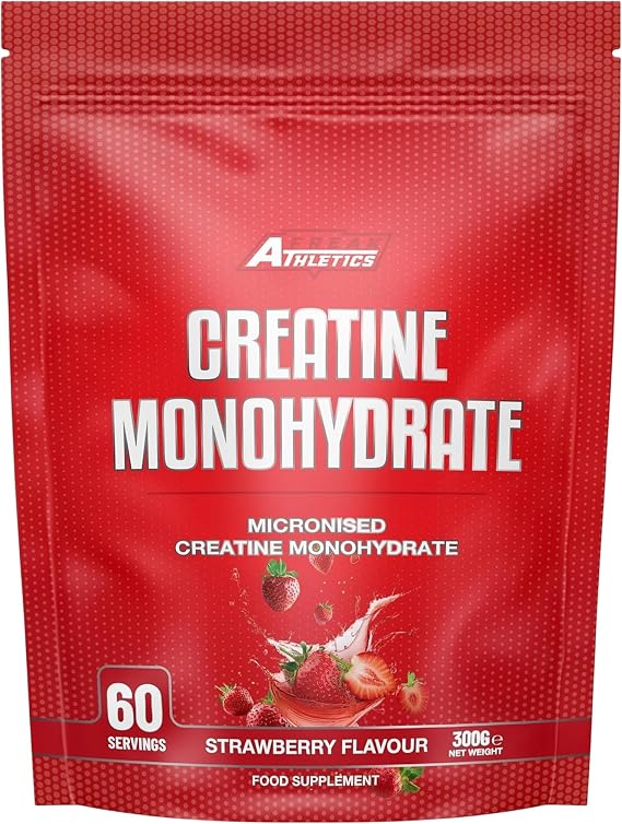 Freak Athletics Creatine Monohydrate Powder 300g - Strawberry, 60 Servings