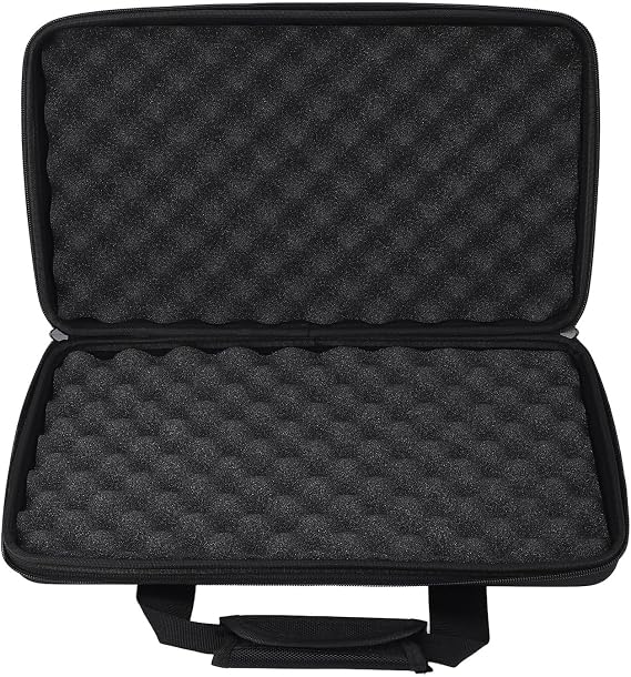 Durable DJ Controller Carrying Case with Cushion Sponge for Generic DDJ FLX4 400 SB2 SB3 RB Safely Protect 2 Channel Controller, Convenient Carrying Handle, 50x30x8cm