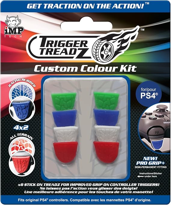 iMP Tech Trigger Treadz TT Custom Colour Kit: 8 Pack Set /PS4