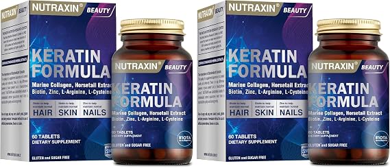 Nutraxin Beauty Keratin Formula 60 Tablet Takviye Edici Gıda (2 paketi)