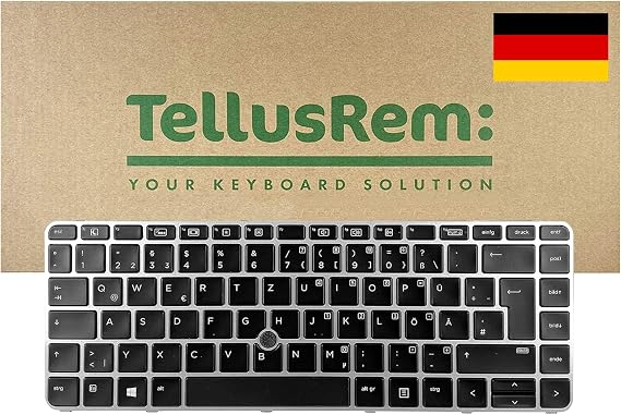 replacement German backlit keyboard for HP 840 G3, 745 G3, 840 G4, 745 G4