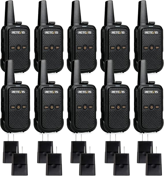 Retevis RT15 トランシーバー ロングレンジ FRS 2ウェイラジオ スモール 10パック
