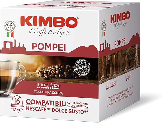 Pompeii Dolce Gusto Compatible Capsule Coffee (in 16’ Box)