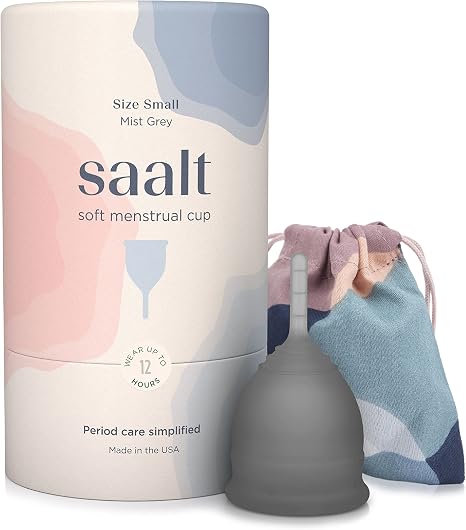 Saalt Soft Menstrual Cup - Best Sensitive Reusable Period Cup - Wear 12