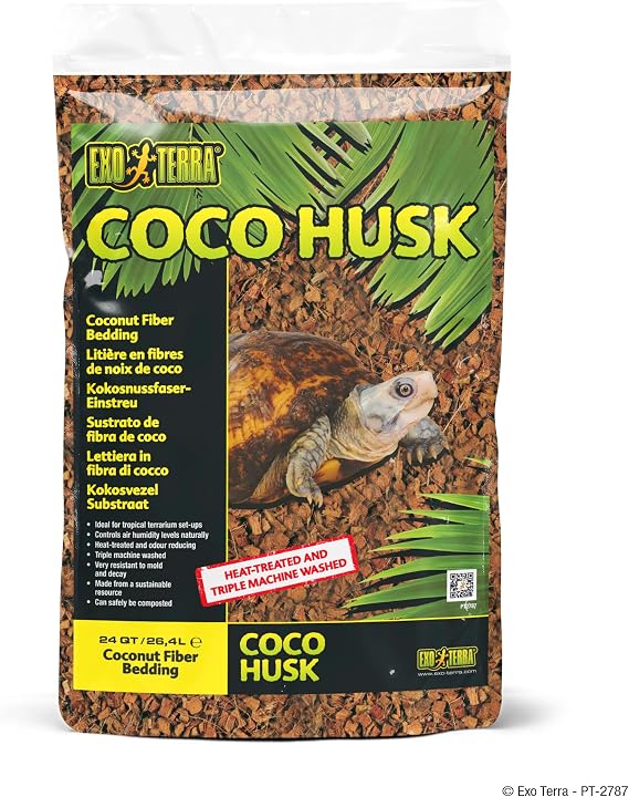 Exo Terra Coco Husk, Natural Tropical Terrarium Substrate, 26.4L