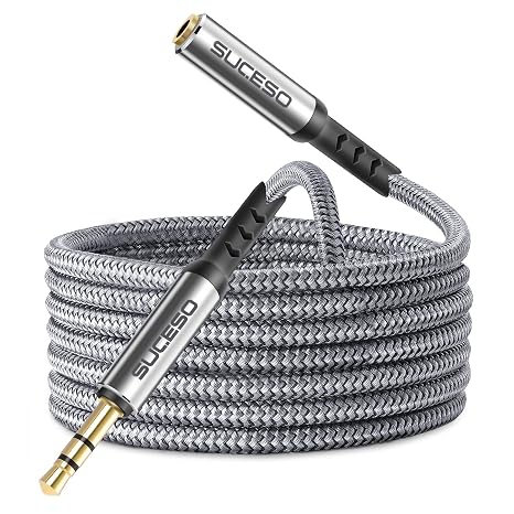 Headphone Extension Cable 3.5mm Male to Female Stereo Jack Cable 2M