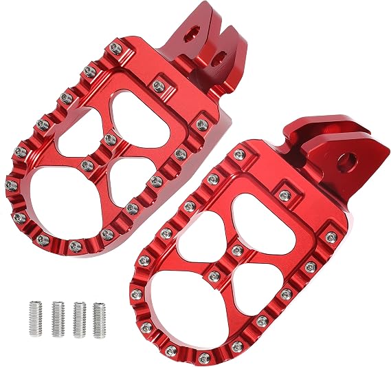 Motorcycle Foot Pegs Foot Rest Dirt Bike Foot Pegs for Sur Ron Light Bee S/X Segway X260 X160 Talalia Sting MX3 MX4  Tapalia Foot Pedal Rest Red