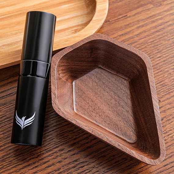 KNODOS Walnut Coffee Bean Dosing Cup with RDT Spray Bottle