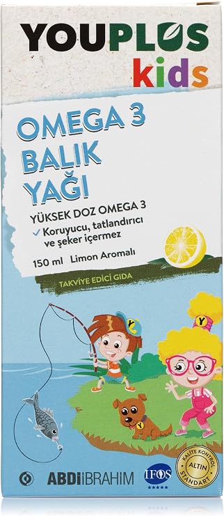 Youplus Kids Omega 3 Fish Oil Syrup 150 ML