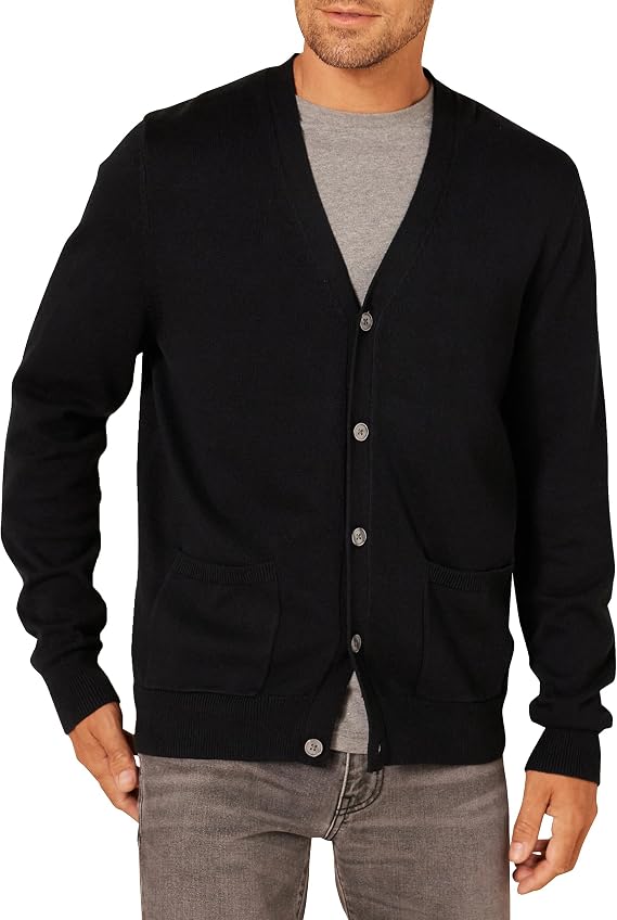 Amazon Essentials Men's 100% Cotton Cardigan
