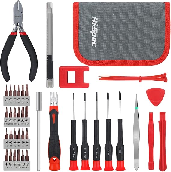 Hi-Spec Electronic Repair Kit with S2 Precision Bits Pliers Opening Levers