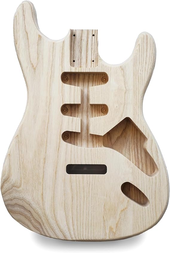 Stratocaster Guitar Body SSS - Unfinished - Ash