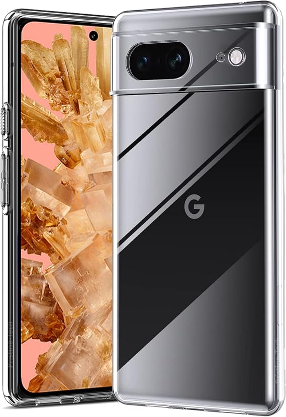 Clear Case For Google Pixel 8 [Anti-Yellowing] Anti-Scratch Transparent [Silicone Gel Case] [Ultra Thin Soft Cover] for Pixel 8 Phone Cover