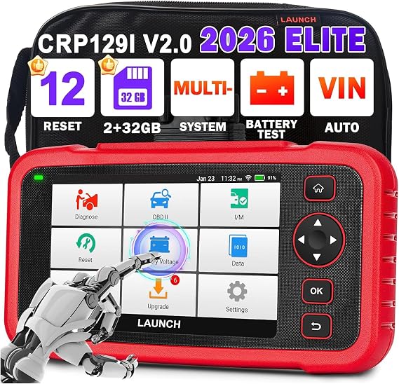 LAUNCH OBD2 Scanner CRP129i Elite Car Diagnostic Tool with 4-System