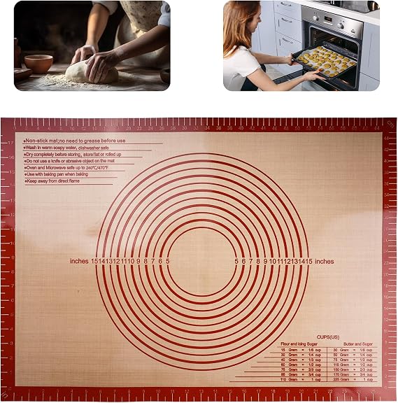 Silicone Baking Mat 28 x 20 Red
