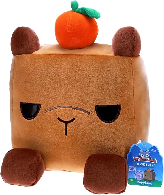 Pet Simulator Roblox Series 1,2 & 3 Limited Edition Cube Plush - Lucky Blind Box's, Bundles, Blind Bags & Figures - (Large 12" 30cm Capybara Plush with DLC)
